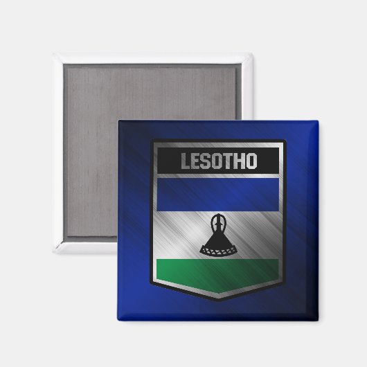 Lesotho Magneet (Voorkant / Achterkant)