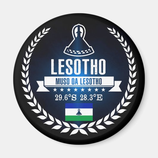 Lesotho Magneet (Voorkant)