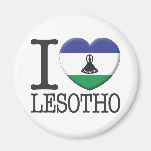 Lesotho Magneet (Voorkant)