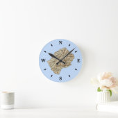 Lesotho Map Clock Ronde Klok (Huis)