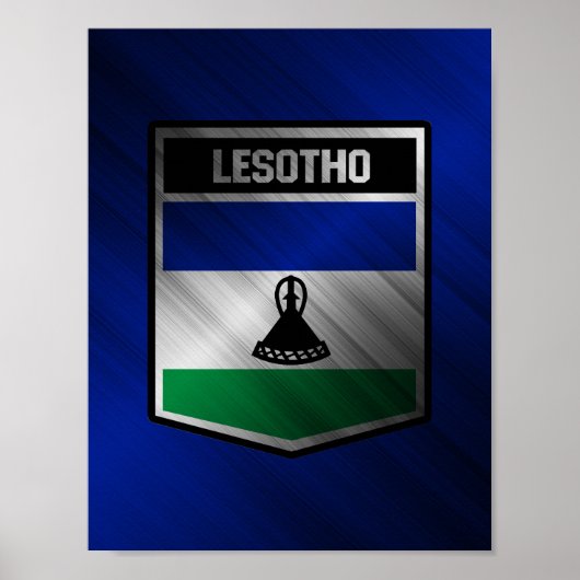 Lesotho Poster (Voorkant)