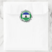 Lesotho Round Emblem Ronde Sticker (Tas)