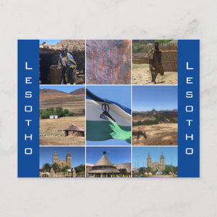 lesotho scènes briefkaart