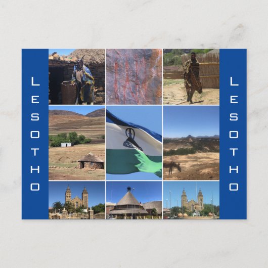 lesotho scènes briefkaart (Voorkant)