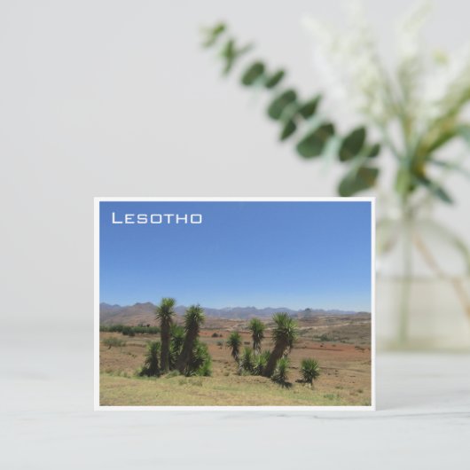 lesotho-uitzicht briefkaart (Staand voorkant)