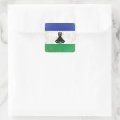 Lesotho Vierkante Sticker (Tas)