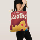 Lesotho Vintage reisvluchtposter Tote Bag (Dichtbij)