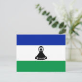 Lesotho Vlag Briefkaart (Staand voorkant)