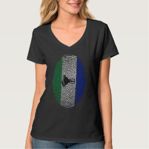 Lesotho Vlag DNA-vingerafdruk Mannen Vrouwen Kinde T-shirt