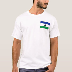 Lesotho Vlag en Landkaart T-Shirt