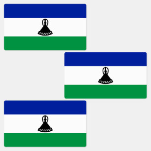 Lesotho Vlag Labels