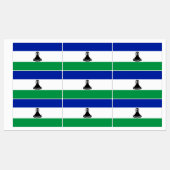 Lesotho Vlag Labels (Vel)
