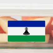 Lesotho Vlag Labels (Aangebracht)