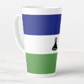 Lesotho vlag latte mok (Linkerhoek)