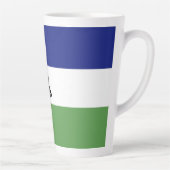 Lesotho vlag latte mok (Rechts)