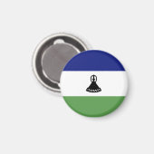 Lesotho vlag magneet (Voorkant / Achterkant)