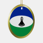 Lesotho Vlag Ornament (Rechts)