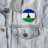Lesotho-vlag Ronde Button 5,7 Cm (In situ)