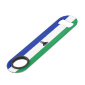 Lesotho Vlag Speed Flessenopener (Voorkant Gekanteld)