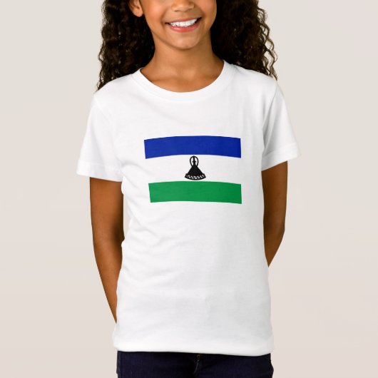 Lesotho Vlag T-shirt (Voorkant)