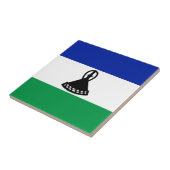Lesotho Vlag Tegeltje (Zijkant)