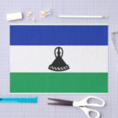 Lesotho Vlag Tissuepapier (Craft)