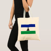 Lesotho-vlag Tote Bag (Voorkant (product))