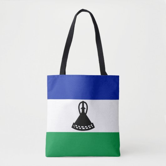 Lesotho Vlag Tote Bag (Voorkant)