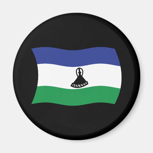 Lesotho Vlagmagneet Magneet (Voorkant)