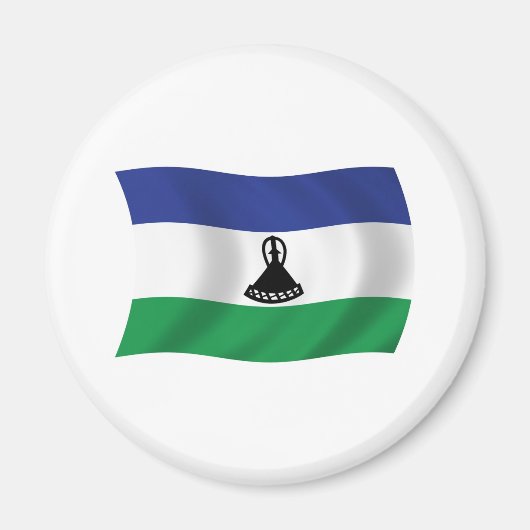 Lesotho Vlagmagneet Magneet (Voorkant)