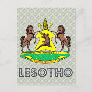 Lesotho-wapenschild Briefkaart
