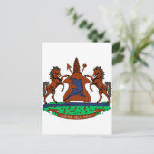 Lesotho-wapenschild Briefkaart (Staand voorkant)