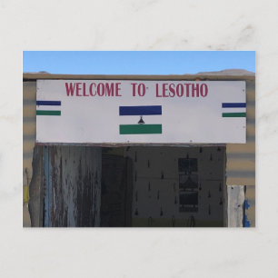 lesotho welkom briefkaart