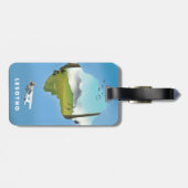 Lesotho Zuid-Afrika Ski poster Bagagelabel (Achterkant horizontaal)