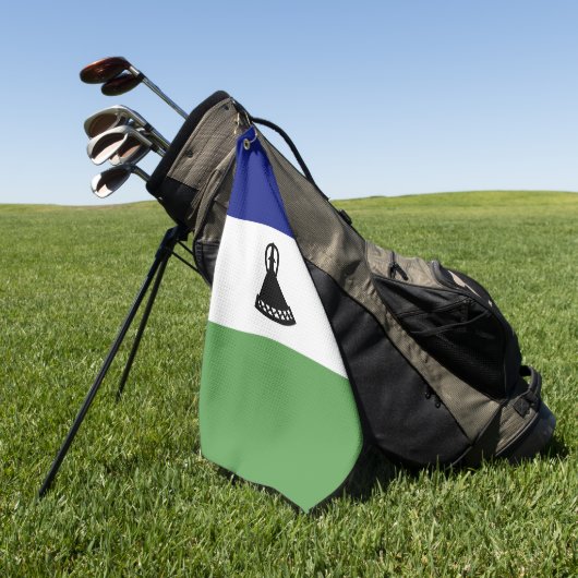Lesothovlag Golfhanddoek (Groen)