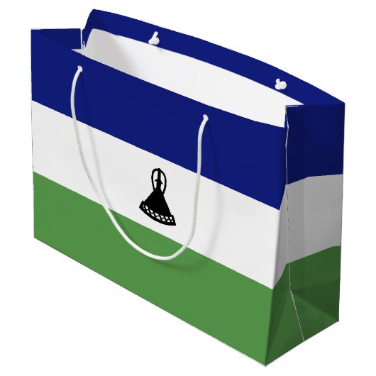 Lesothovlag Groot Cadeauzakje (Achterkant Gekanteld)