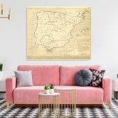 L'Espagne 585 a 756 Canvas Afdruk (Insitu (Woonkamer))