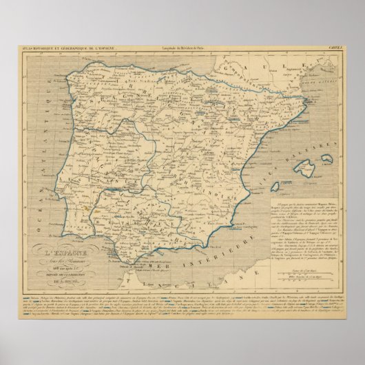 L'Espagne sous les Romains 409 ans apres JC Poster (Voorkant)