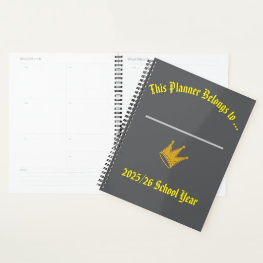 Lesplanner met ruimte voor naam planner (Display)