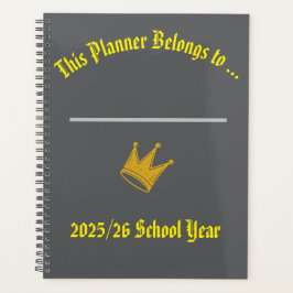 Lesplanner met ruimte voor naam planner