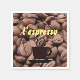l'espresso Napkins Servet