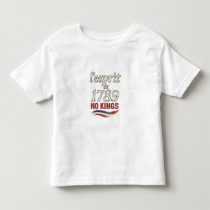L'Esprit de 1789 No Kings Kinder Shirts