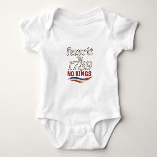 L'Esprit de 1789 No Kings Romper (Voorkant)