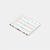 Lesrooster voor docenten 2026–2027 | Klaslokaal we Post-it® Notes (Schuin)