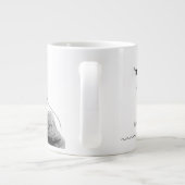 Less Crabby Need Coffee Ecuadorian Hermit Crab Art Grote Koffiekop (Achterkant)