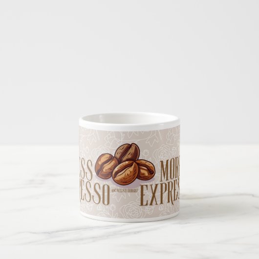 Less depresso more expresso quote espresso mug kop (Voorkant)
