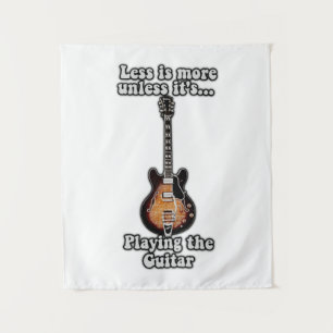 Less is more unless it's playing the guitar. brown wandkleed