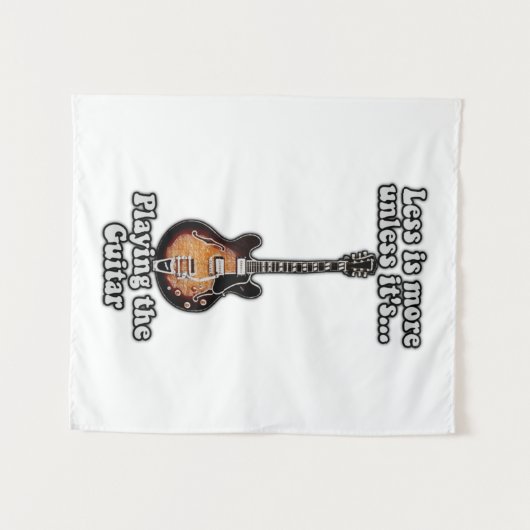 Less is more unless it's playing the guitar. brown wandkleed (Voorkant (horizontaal))