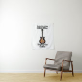 Less is more unless it's playing the guitar. brown wandkleed (In situ)