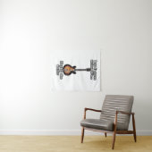 Less is more unless it's playing the guitar. brown wandkleed (In Situ (horizontaal))